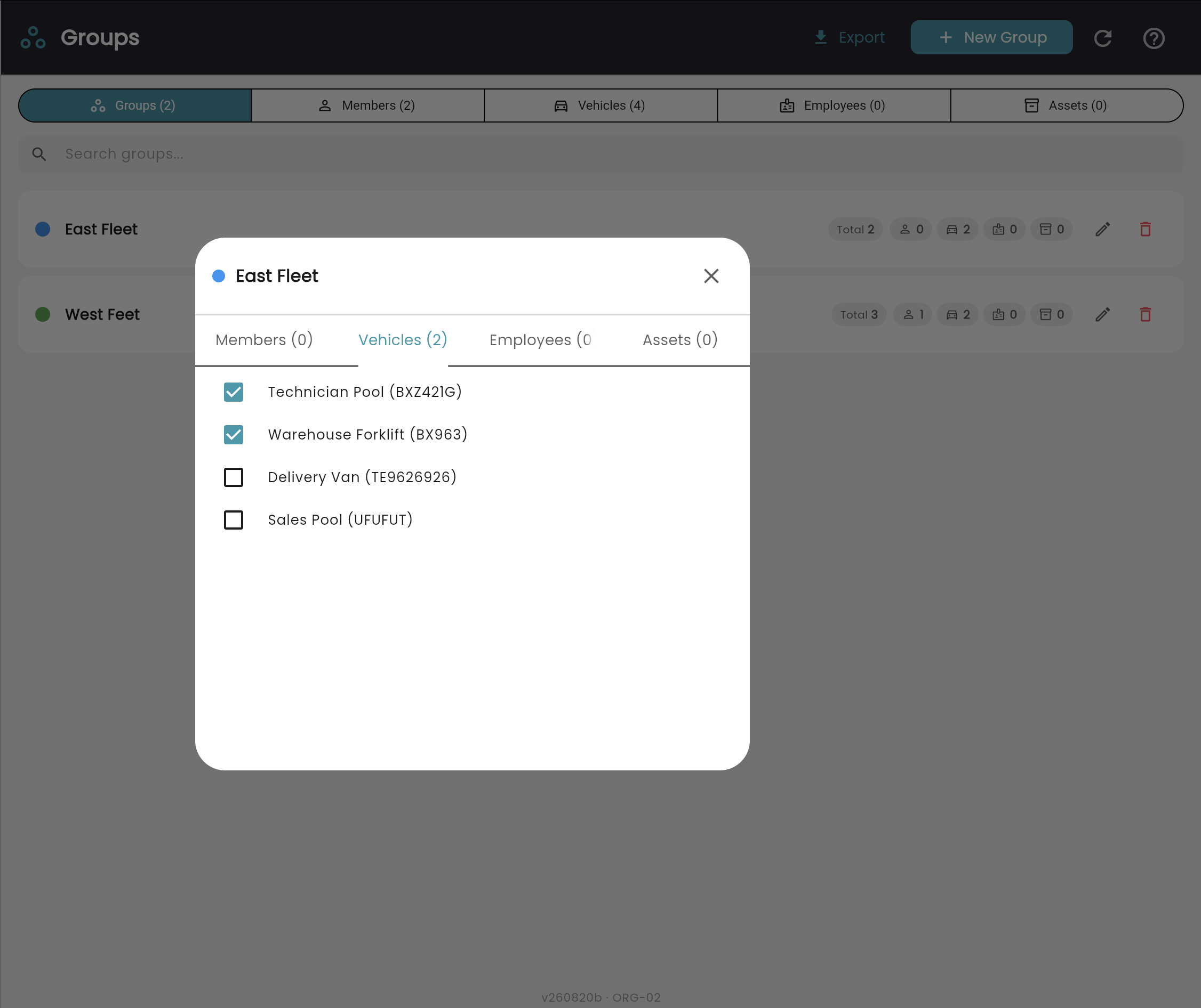 Custom groups
