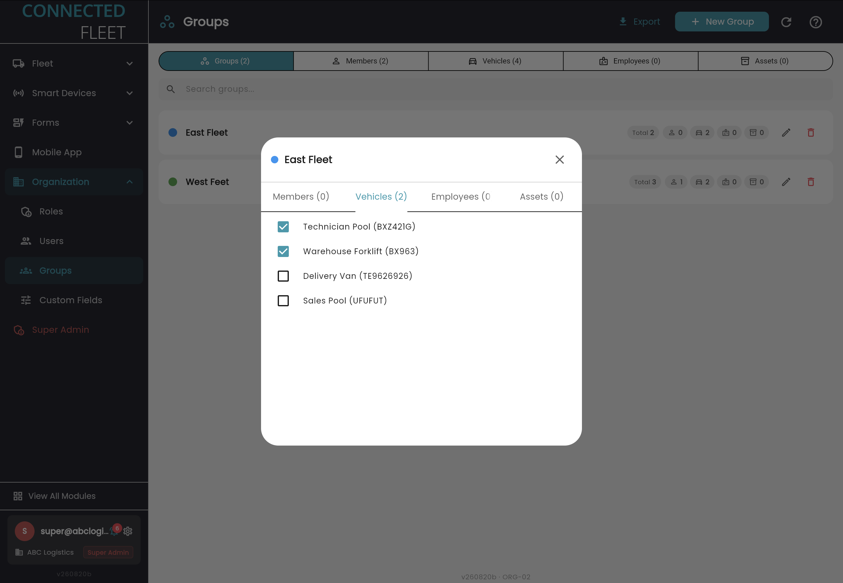 Custom groups